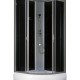 Душевая кабина LORANTO CS-6690-25 G 90х90х215 прозрчное стекло 4мм, поддон 25 см, чёрная  (CS-6690-25 G)