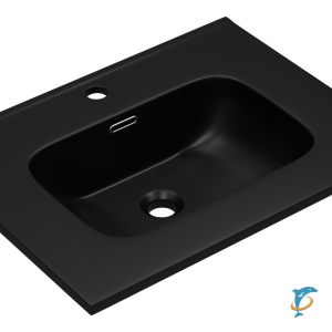 Раковина мебельная CeramaLux 60 черная  (Misty_9060MMB)