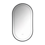 Зеркало с подсветкой Azario Джоли 500х900х30 АZ-LED012525, черный матовый &mdash; 