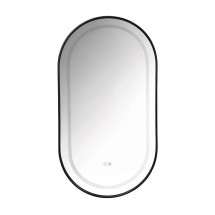 Зеркало с подсветкой Azario Джоли 500х900х30 АZ-LED012525, черный матовый &mdash; 