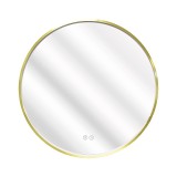 Зеркало с подсветкой Azario Димион 700х700х45 АZ-LED011025, золотой матовый &mdash; 