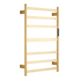 Полотенцесушитель электрический RAGLO R350.06.03 настенный сенсорный с терморегулятором, сатин золотой &mdash; Полотенцесушитель водяной «Латтэ» [1/2"] 500/880 Terminus 10 перекладин