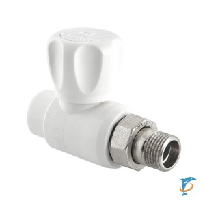 Кран шаровой полипропиленовый со сгоном прямой VALTEC 25 мм х 3/4" (VTp.717.0.02505)