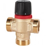 Термостатический смесительный клапан ROMMER RVM-0131-164325 для систем отопления и ГВС 1  НР 20-43°С KV 1,6 (боковое смешивание) — 