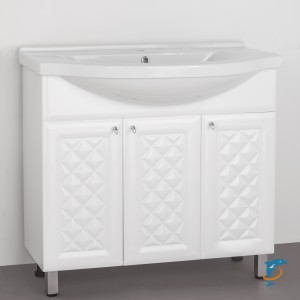 Тумба с раковиной Style Line Канна 90 (ЛС-00000168+ЛС-00000152)