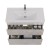 Тумба Lemark COMBI 100 см под 1 раковину, подвесная/напольная, 2 ящика, цвет фасада: Бетон, цвет корпуса: Белый глянец