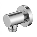 Настенный кронштейн для соединения душевого шланга Хром (круглый) 0053 &mdash; 