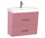 Тумба для комплекта Misty Джулия Qvatro 90 подвесная с 2 ящиками конус розовая