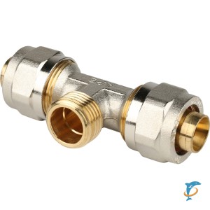 Stout Тройник-переходник с наружной резьбой 1/2"х20 для металлопластиковых труб винтовой (SFS-0011-001220)