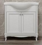 Тумба для комплекта ValenHouse Эллина 80/2 белая, фурнитура хром — 