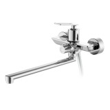 Смеситель для ванны HAIBA HB22589 длинный излив, латунь, хром &mdash; 