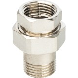 Stout Разъемное соединение &quot;американка&quot; ВН никелированное, уплотнение под гайкой o-ring кольцо 1/2 — 