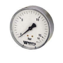 Манометр аксиальный Watts серии F+R100 50 мм (16 бар) — 