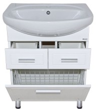 Тумба с раковиной Misty Стелла 65 с Б/К и 2-мя ящиками — 