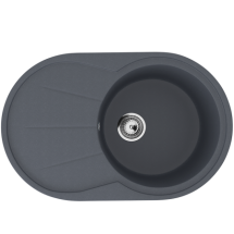 Односекционная реверсивная мойка ULGRAN U-503 антрацит — 