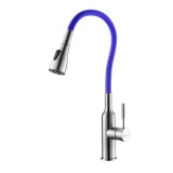 Смеситель Lemark Expert LM5082S-Violet для кухни с гибким изливом — 