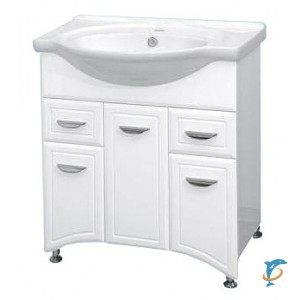 Тумба с раковиной Misty Дрея - 75  (Э-Дре01076-012Я+ Misty_4620008197470)