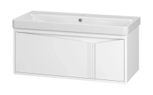 Тумба подвесная с раковиной Brevita Cascade 100 — 