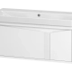 Тумба подвесная с раковиной Brevita Cascade 100  (CAS-09100-011Я+Brevita_RCW-1418100WH)