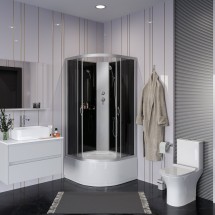 Душевая кабина Niagara NG-2509-14BK (1000х1000х2000) — 