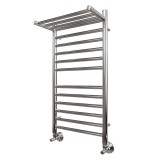 Полотенцесушитель водяной Point PN10148SP П11 400x800 с полкой, хром &mdash; 