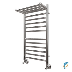 Полотенцесушитель водяной Point PN10148SP П11 400x800 с полкой, хром (PN10148SP)