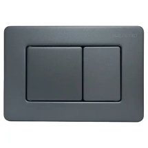 Кнопка смыва AZARIO NEW-TS механическая, двойной смыв, квадратные кнопки, нержавеющая сталь 304, серый (AZ-SS-003-GG) &mdash; 