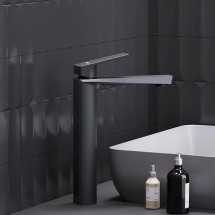 Смеситель для раковины Damixa Merkur 400250300 высокий, черный &mdash; 