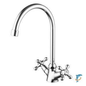 Смеситель для кухни Azario керамическая кран-букса, хром (AZ-HU245899)  (AZ-HU245899)
