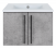 Тумба для комплекта Brevita Rock 60 подвесная, бетон светло-серый