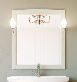 Зеркало ValenHouse Эллина 80 слоновая кость, фурнитура хром — 