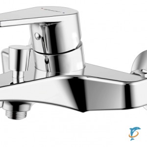 Смеситель для ванны с коротким изливом с аксессуарами Bravat Line  (F65299C-B-RUS)