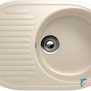 Односекционная реверсивная мойка ULGRAN U-107 бежевый (U-107-328)