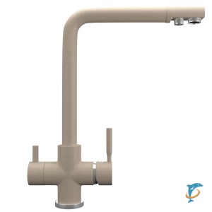 Смеситель для кухонной мойки Ulgran Quartz UQ-016 десерт  (UQ-016-03)