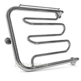 Полотенцесушитель водяной DW [1&quot;] 600/800 с полочками+крепёж — Рабочее давление 3-25 атм.; Температура теплоносителя 115°C max ; Сталь AISI304; Сварка TIG по стандарту EN 10217-7 на всю толщину металла; Гарантия:	36 месяцев;