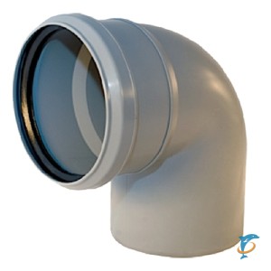 Отвод канализационный Ф110-90* (Политек)  (100187)