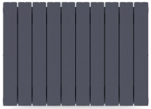 Биметаллический радиатор Rifar SUPReMO 10 секций боковое подключение (ТИТАН) — 