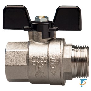 Кран Stout шаровой муфтовый полнопроходной 1/2 г/ш (бабочка)  (SVB-0004-000015)