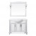 Комплект мебели ValenHouse Эллина 105 без пенала ясень, белый, патина серебро