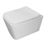 Унитаз подвесной Azario Dezi White 355х515х340 безободковый, слив "скрытое Торнадо", с быстросъемным сиденьем "Микролифт" (AZ-W05-SW) &mdash; 