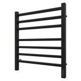 Полотенцесушитель электрический Point PN71856B П7 500x600, диммер справа, чёрный &mdash; 