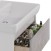 Тумба Lemark COMBI 70 см под 1 раковину, подвесная/напольная, 2 ящика, цвет фасада: Бетон, цвет корпуса: Белый глянец