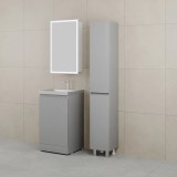 Тумба с раковиной напольная Style Line Батлер 50 , Люкс антискрейтч серый PLUS — 