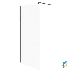 Душевая перегородка Loranto 90х200 CS-W04GG-90, профиль серый матовый  (CS-W04GG-90)