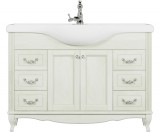 Тумба для комплекта ValenHouse Эллина 120 слоновая кость, фурнитура хром — 