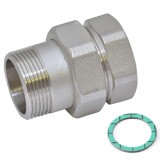 Stout Разъемное соединение "американка" ВН, никелированное, уплотнение под гайкой по плоскости, 1/2” &mdash; 