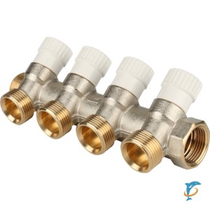 Stout Коллектор распределительный 3/4", 4 отвода 3/4"ЕК  (SMB 6851 343404)