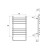 Полотенцесушитель электрический Point Нептун премиум PN09156SE П8 500x600 левый/правый, хром