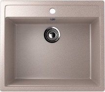 Односекционная мойка с отверстием под смеситель ULGRAN U-104 песочный — 