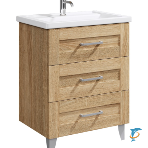 Тумба с раковиной Aqwella Foster 70 напольная  (FOS01073DS+4620008197746)